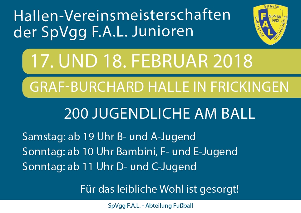 You are currently viewing Hallen-Vereinsmeisterschaften der SpVgg F.A.L. Junioren