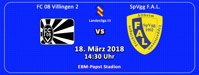 You are currently viewing Spielabsage! FC 08 Villingen 2 : SpVgg F.A.L. fällt aus!
