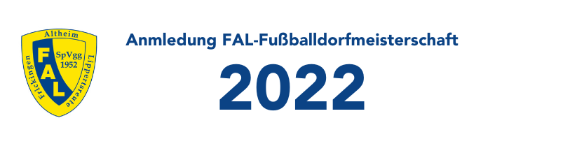 You are currently viewing Anmeldung zur FAL-Fußballdorfmeisterschaft
